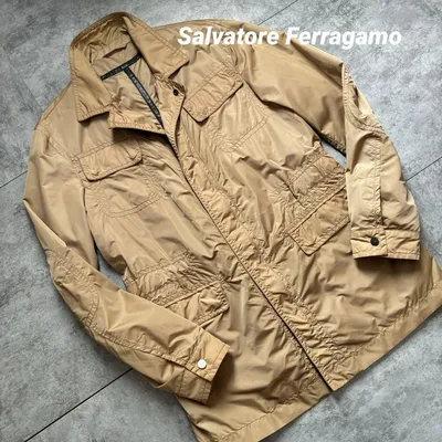 Salvatore Ferragamo ナイロンジャケット ベージュ XL相当