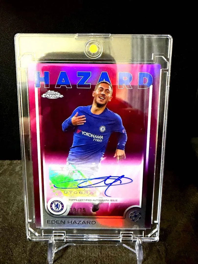 Topps Chrome UCC アザール 直筆サイン 75枚限定 チェルシー