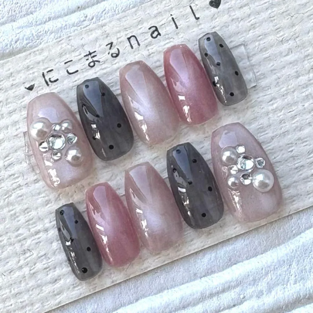 メルカリ便 ネイルチップ 現品 ニュアンス マグネット ネイル NO.409