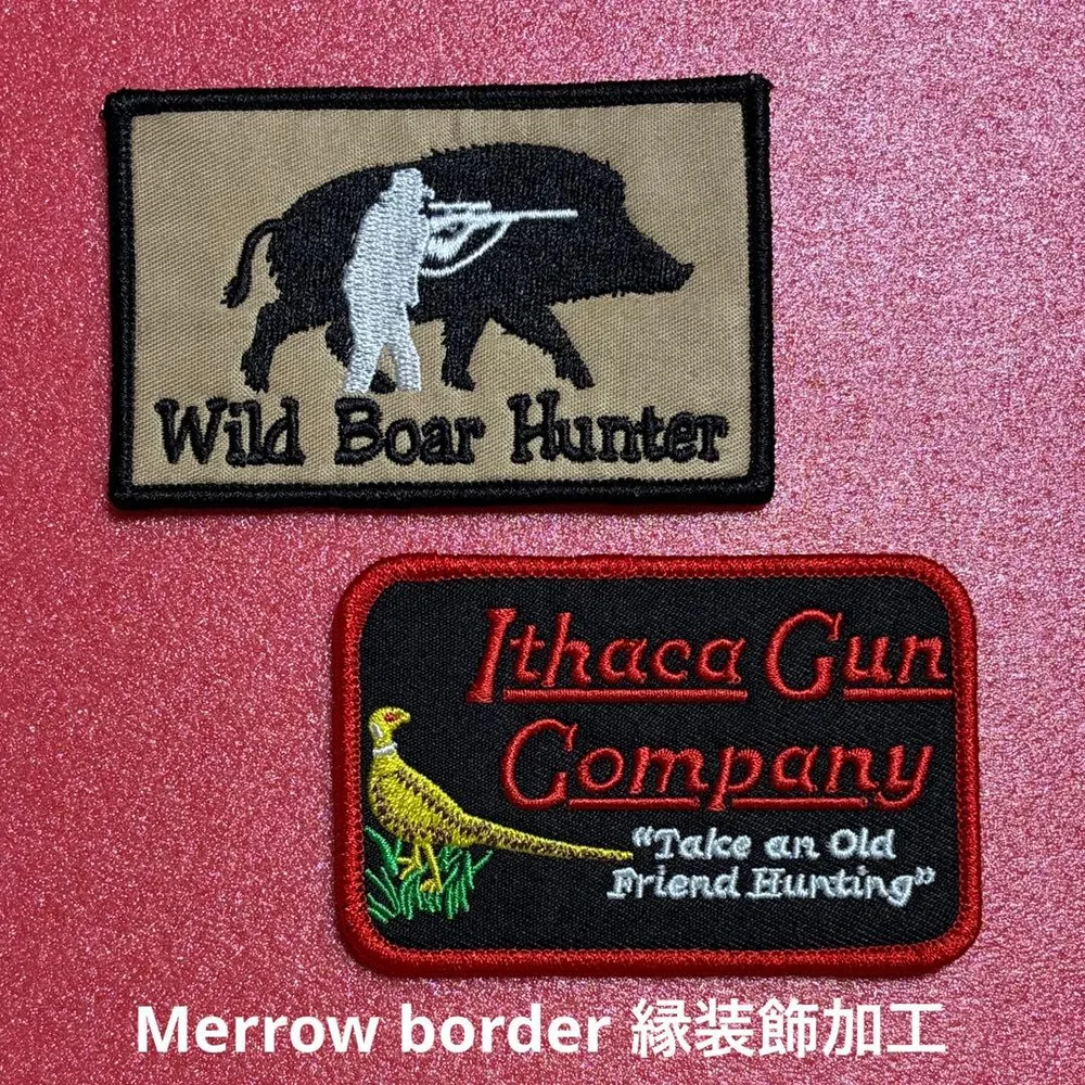 B1003 US อาวุธปืน Ithaca Gun & Boar Hunter แพทช์ปัก