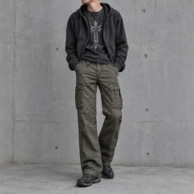 NICOLE CLUB FOR MEN ギミックカーゴパンツ Y2K ストレート