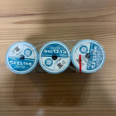 フジックス シャッペスパン ミシン糸 黒402 700m 3個セット