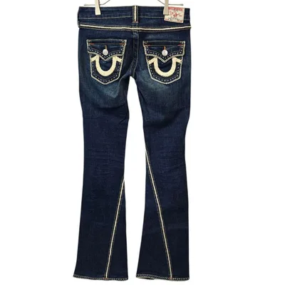 TRUE RELIGION JOEY フレアデニム 極太ステッチ 25 y2k