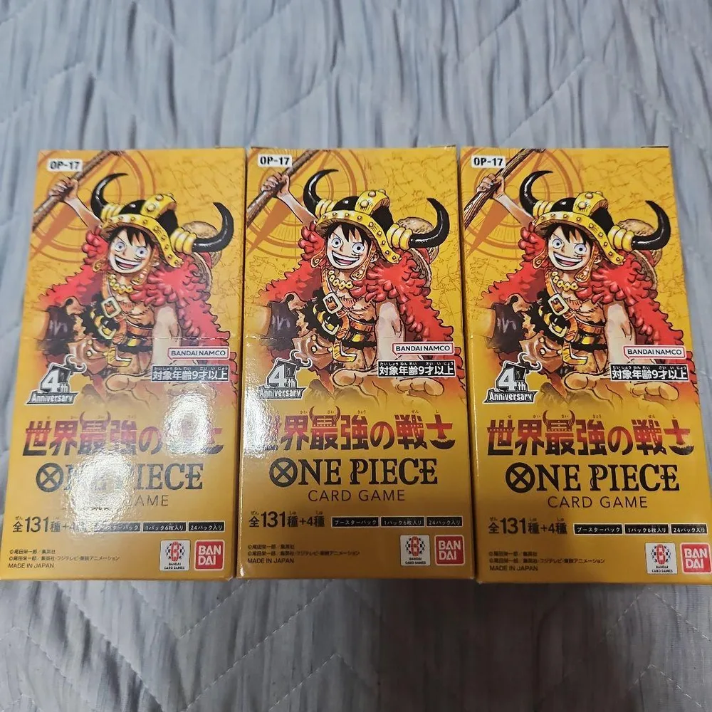 ワンピースカードゲーム ONE PIECE 世界最強の戦士 3ボックス テープ付