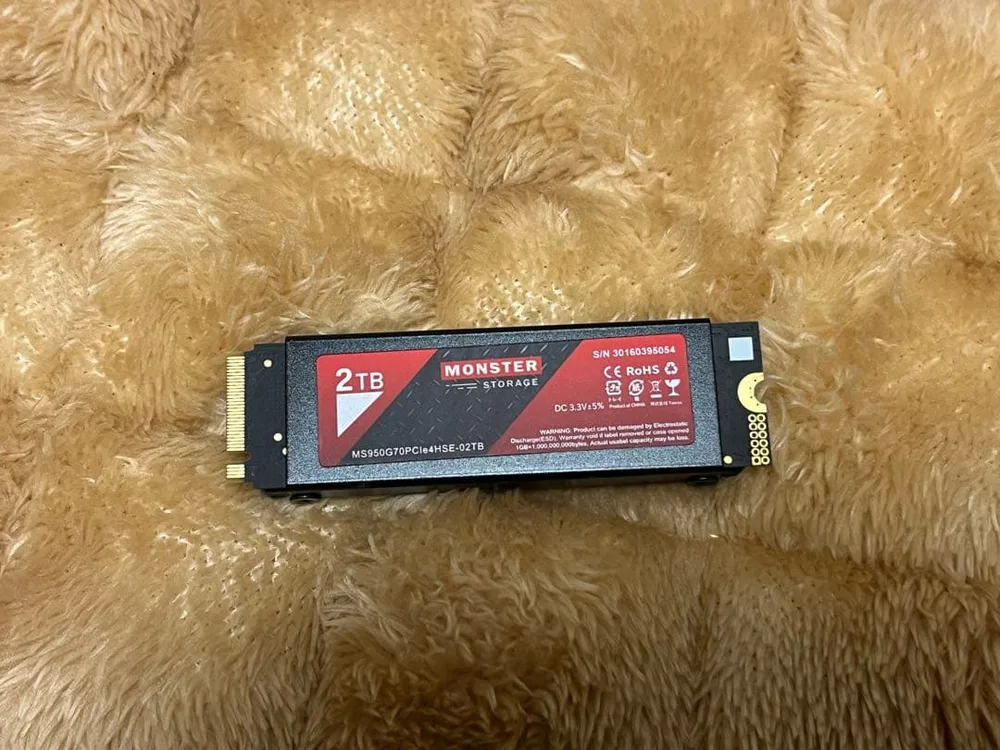 MONSTER STORAGE 2TB NVMe M.2 SSD 本体