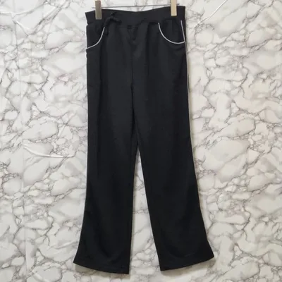 【SPORTS】 トラックパンツ (L) サイドライン ジャージ フレア 黒