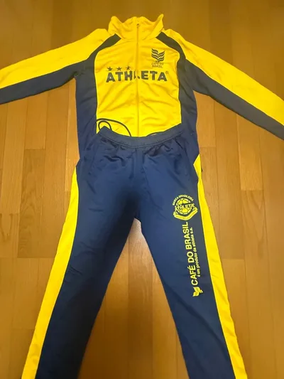 ATHLETA ジャージ 上下セット イエロー×ネイビー