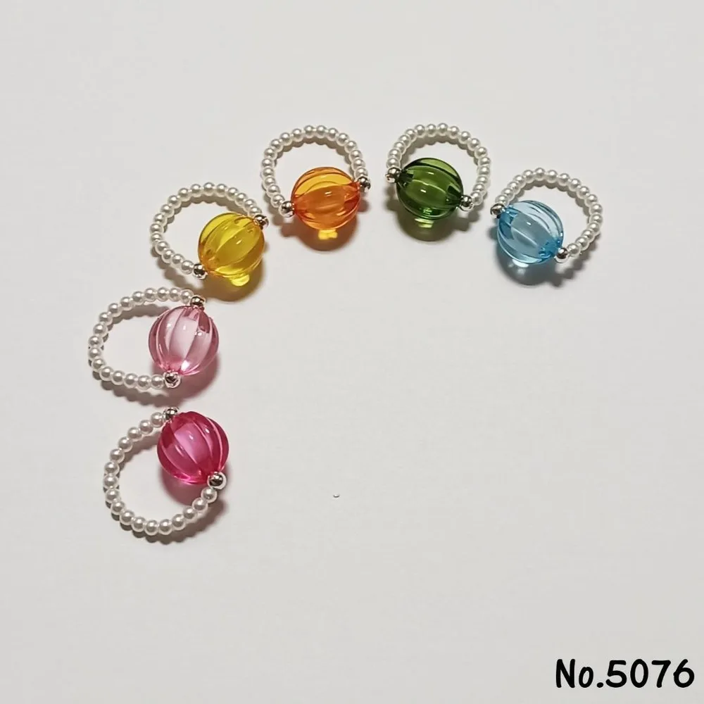 No.5076 キッズアクセサリー 指輪ハンドメイド子供用