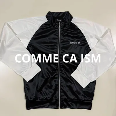 COMME CA ISM トラックジャケット 130A ブラック ホワイト