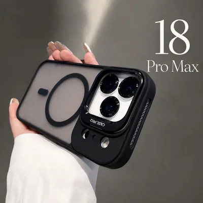 iPhone 18 Pro Max MagSafe対応ケース レンズ保護オレンジ