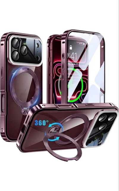 Gunwon iPhone 18 Pro Max 用 ケース 両面保護