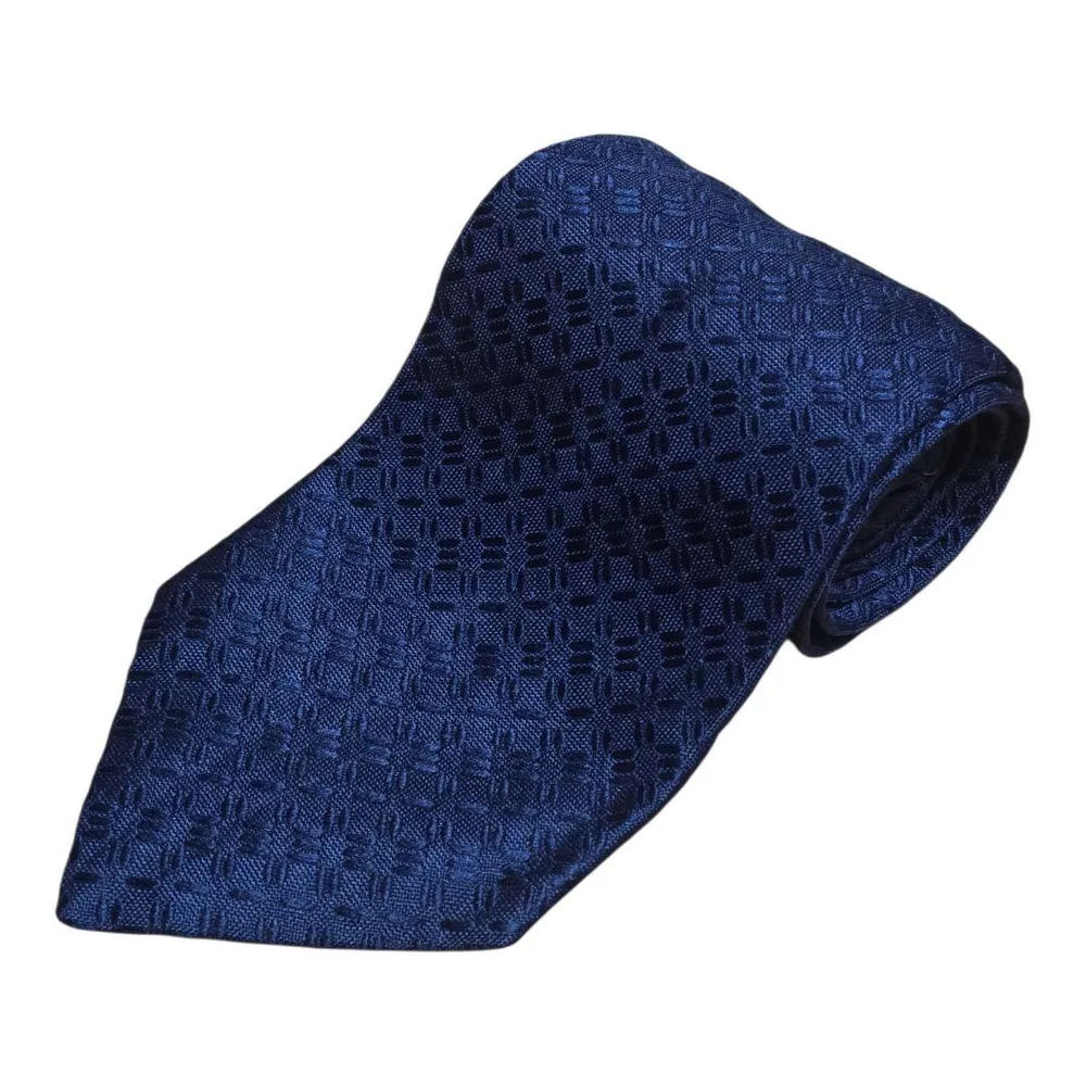 【美品】Turnbull & Asser ネクタイ ネイビー 総柄
