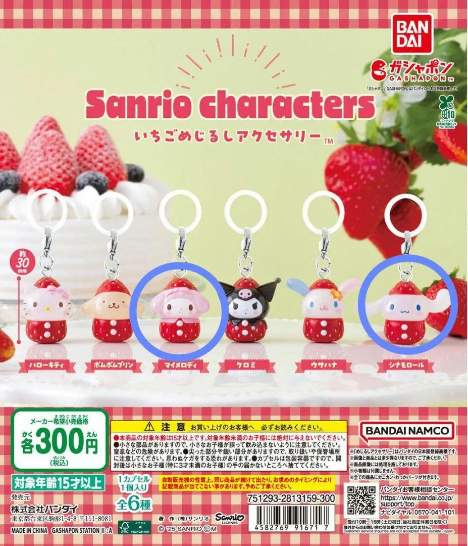 サンリオ いちごめじるしアクセサリー マイメロディ シナモロール