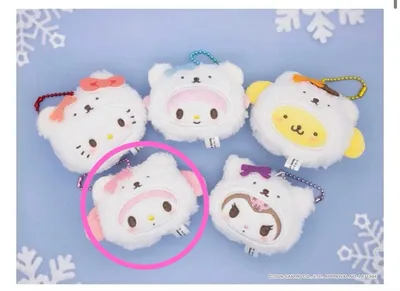 リンリン鈴ぬいぐるみ ふわふわスノー マイメロディ