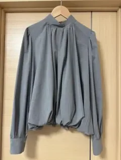 【新品タグ付】S*girasole バルーンブラウス グレー
