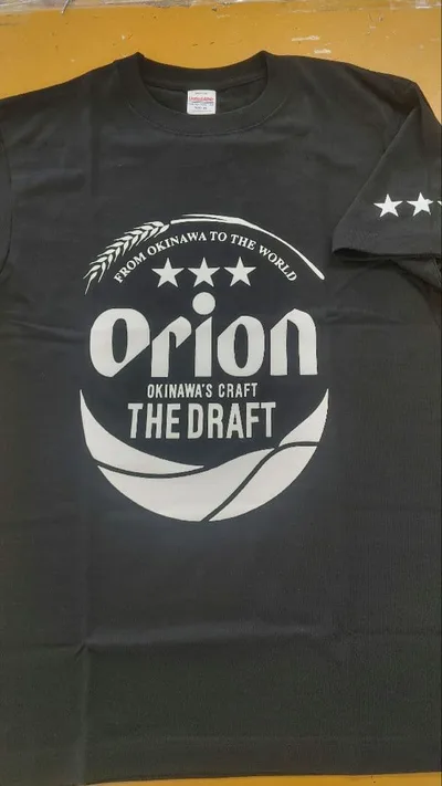United Athle オリオンビール Tシャツ ブラック S