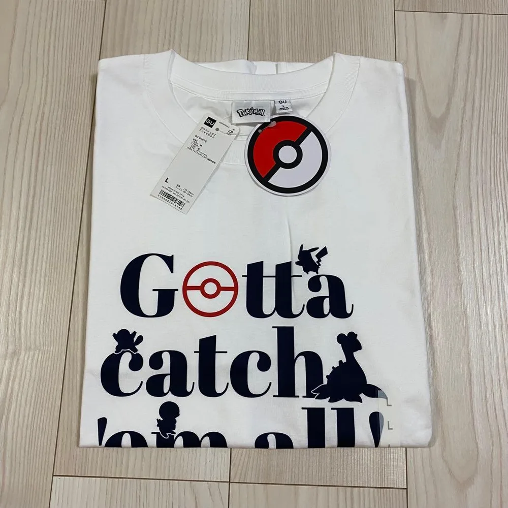 GU ポケモン グラフィックTシャツ ホワイト Lサイズ 新品タグ付き 半袖 白