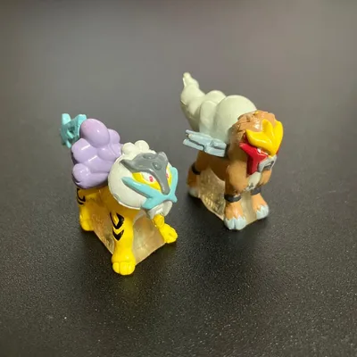ポケモン エンテイ ライコウ ミニフィギュア 2体セット 初期