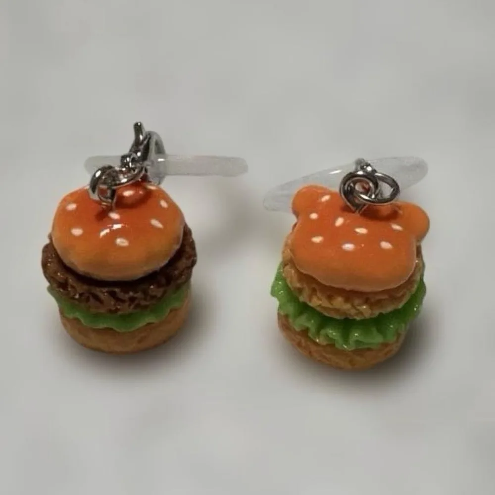 ハンバーガー ミニチュア めじるしマスコット 2個セット