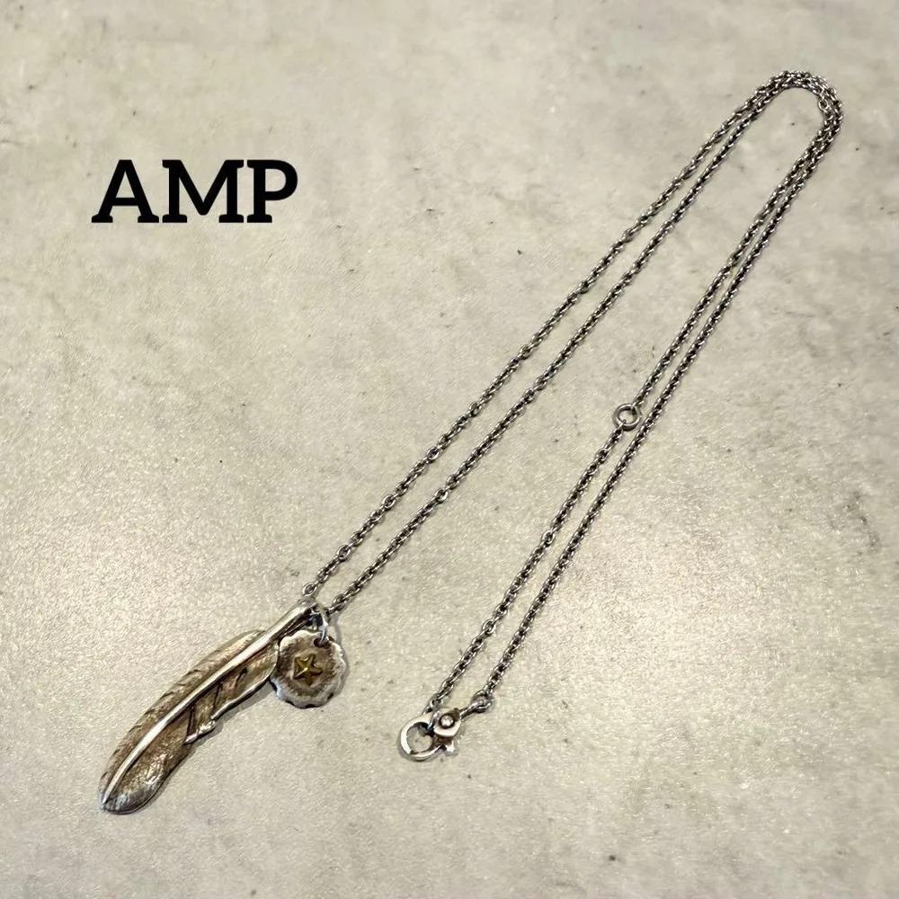 AMP JAPAN アンプジャパン フェザー スター ネックレス