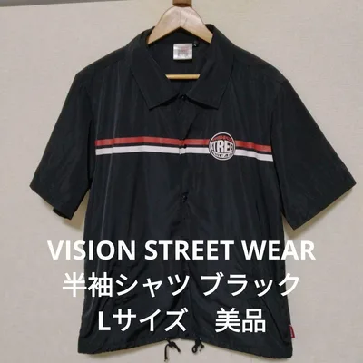 VISION STREET WEAR 半袖シャツ ブラック Lサイズ 美品
