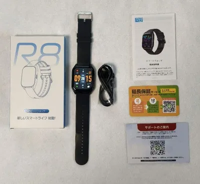 R8 スマートウォッチ 本体 ブラック