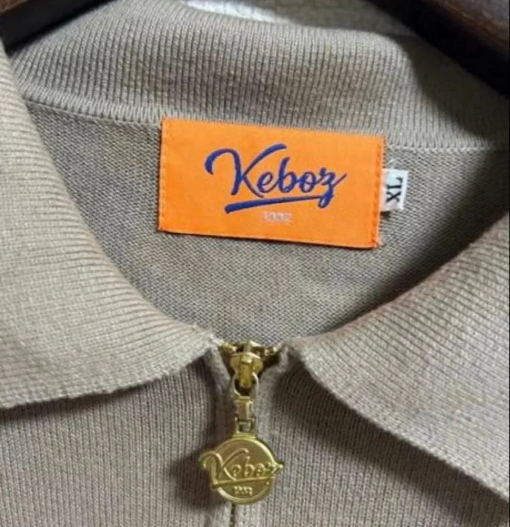 KEBOZ ケボズ L/S POLO KNIT 2 ハーフジップ ニットポロ