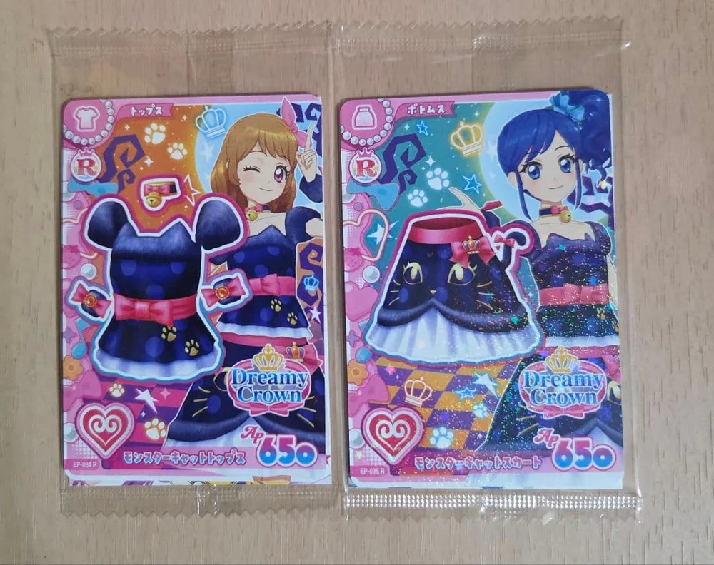 セブン アイカツ アンコール モンスターキャット トップス スカート