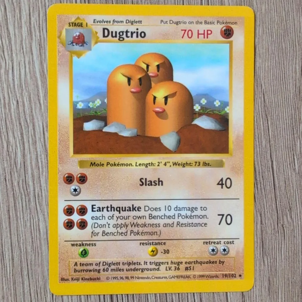 【海外版・旧裏】ポケモンカード ダグトリオ シャドーレス