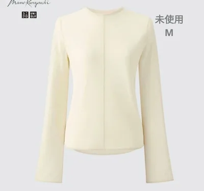 未使用 UNIQLO×mamekurogochi シアートップス 長袖 M
