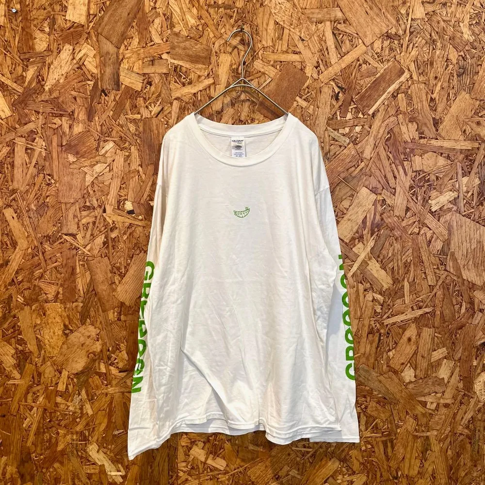 GILDAN ロンT 長袖カットソー GReeeeN グリーン コットン