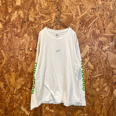 GILDAN ロンT 長袖カットソー GReeeeN グリーン コットン