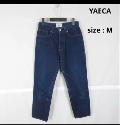 YAECA ワイド テーパード デニム パンツ ジーンズ M
