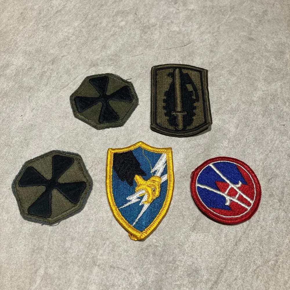 ミリタリーワッペン 5種セット 刺繍パッチ army
