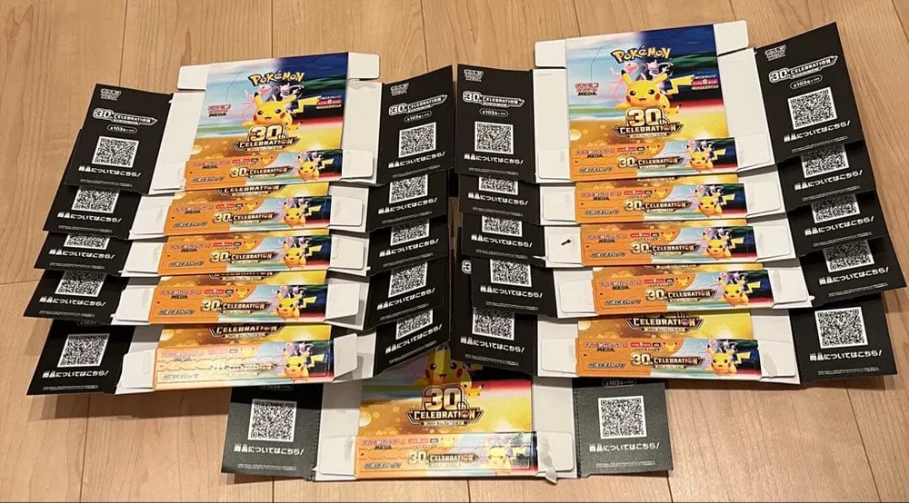 【空箱】ポケモンカード 30th CELEBRATION 11箱 ペリペリ付き