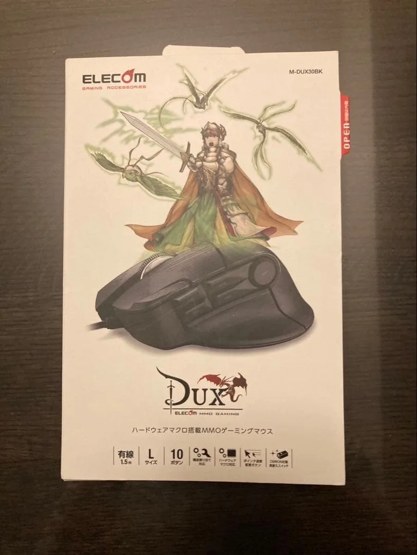 ELECOM DUX MMOゲーミングマウス M-DUX30BK ブラック 新品