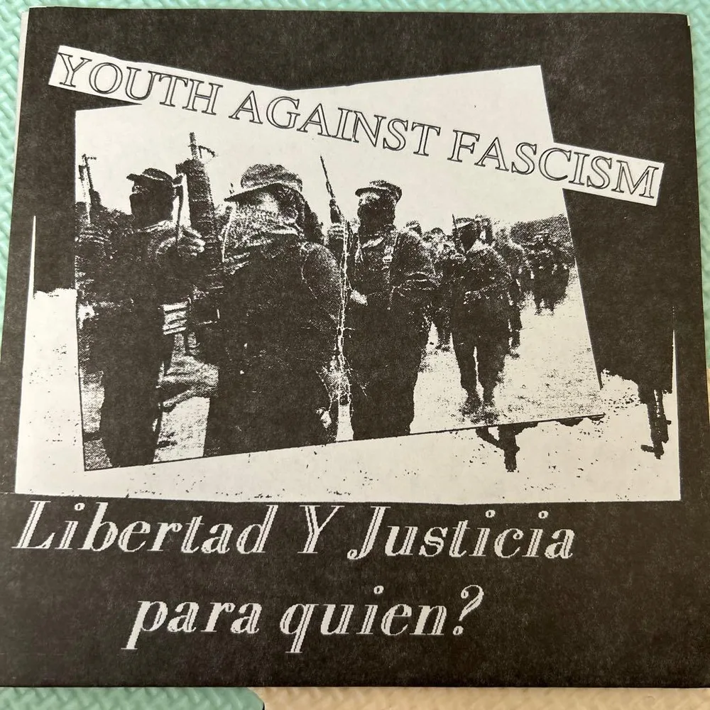 YOUTH AGAINST FASCISM บันทึกขนาด 7 นิ้ว