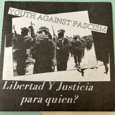 YOUTH AGAINST FASCISM บันทึกขนาด 7 นิ้ว