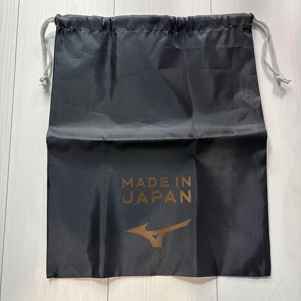 MIZUNO ミズノ シューズ袋 ブラック MADE IN JAPAN