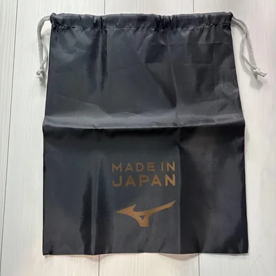 MIZUNO ミズノ シューズ袋 ブラック MADE IN JAPAN