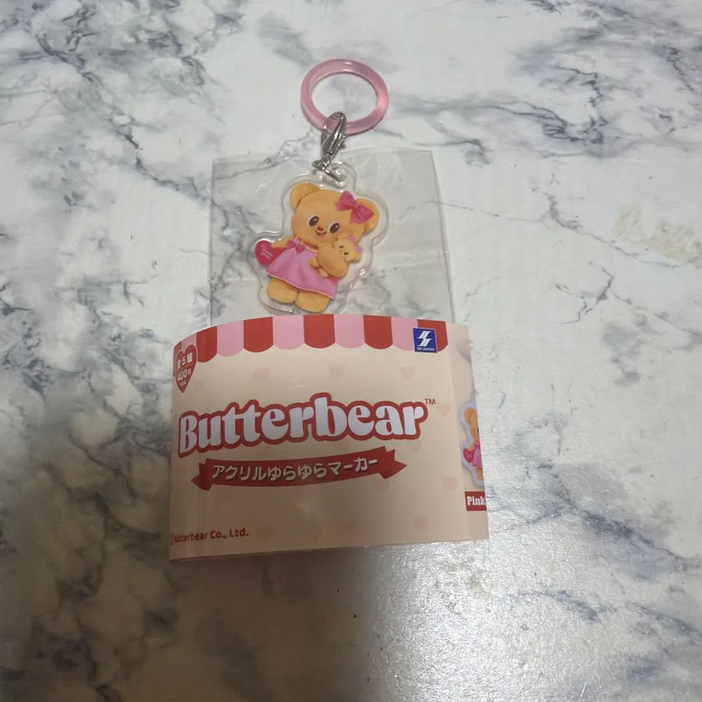 Butterbear バターベア アクリルゆらゆらマーカー Pinkle Hug