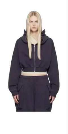 Entire Studios CROPPED FULL ZIP Hoodie短丈