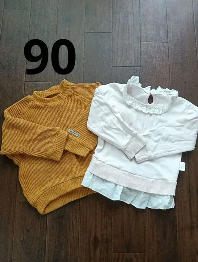 キッズ トレーナー セーター2枚セット 90cm