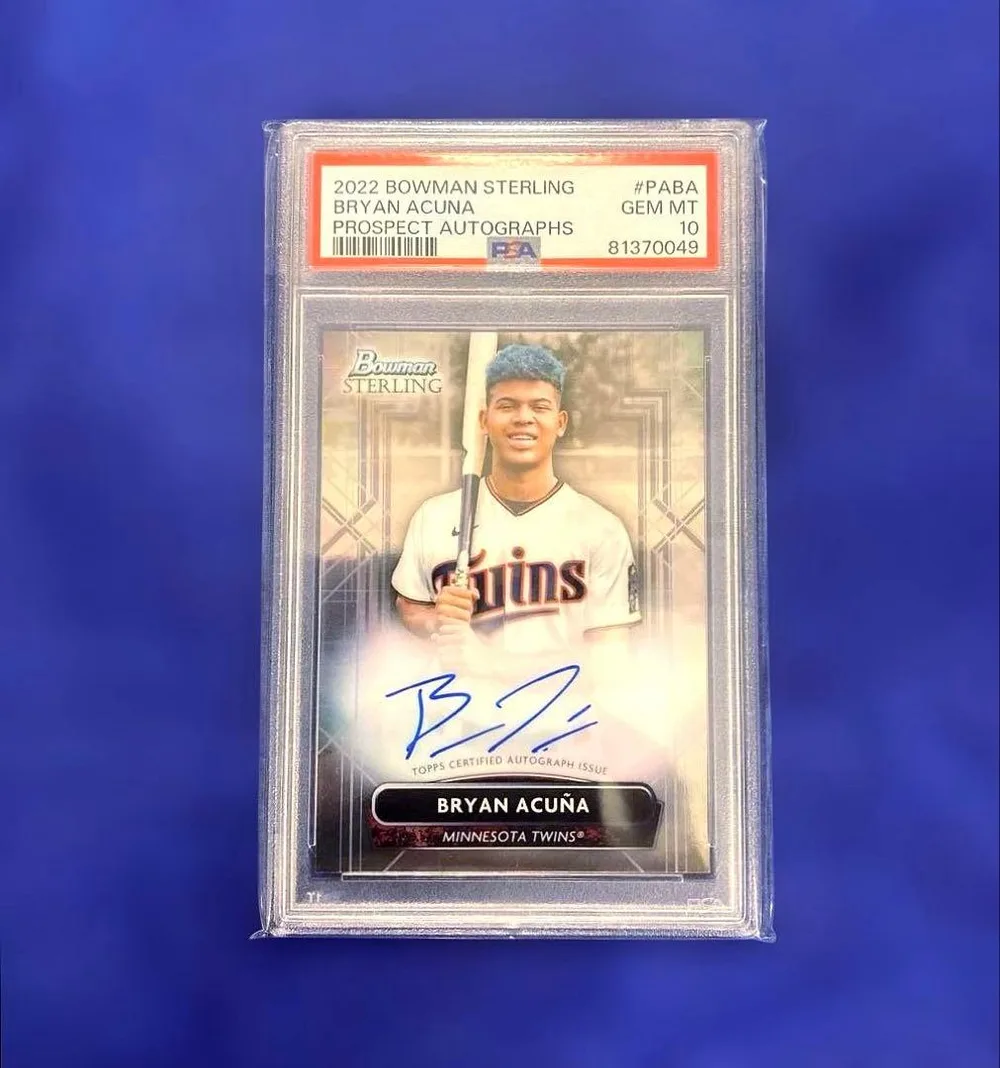 Bryan Acuña 2022 Bowman Sterling PSA 10