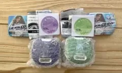 本当に録音再生!ポータブルCDプレイヤー ガチャ グリーン パープル