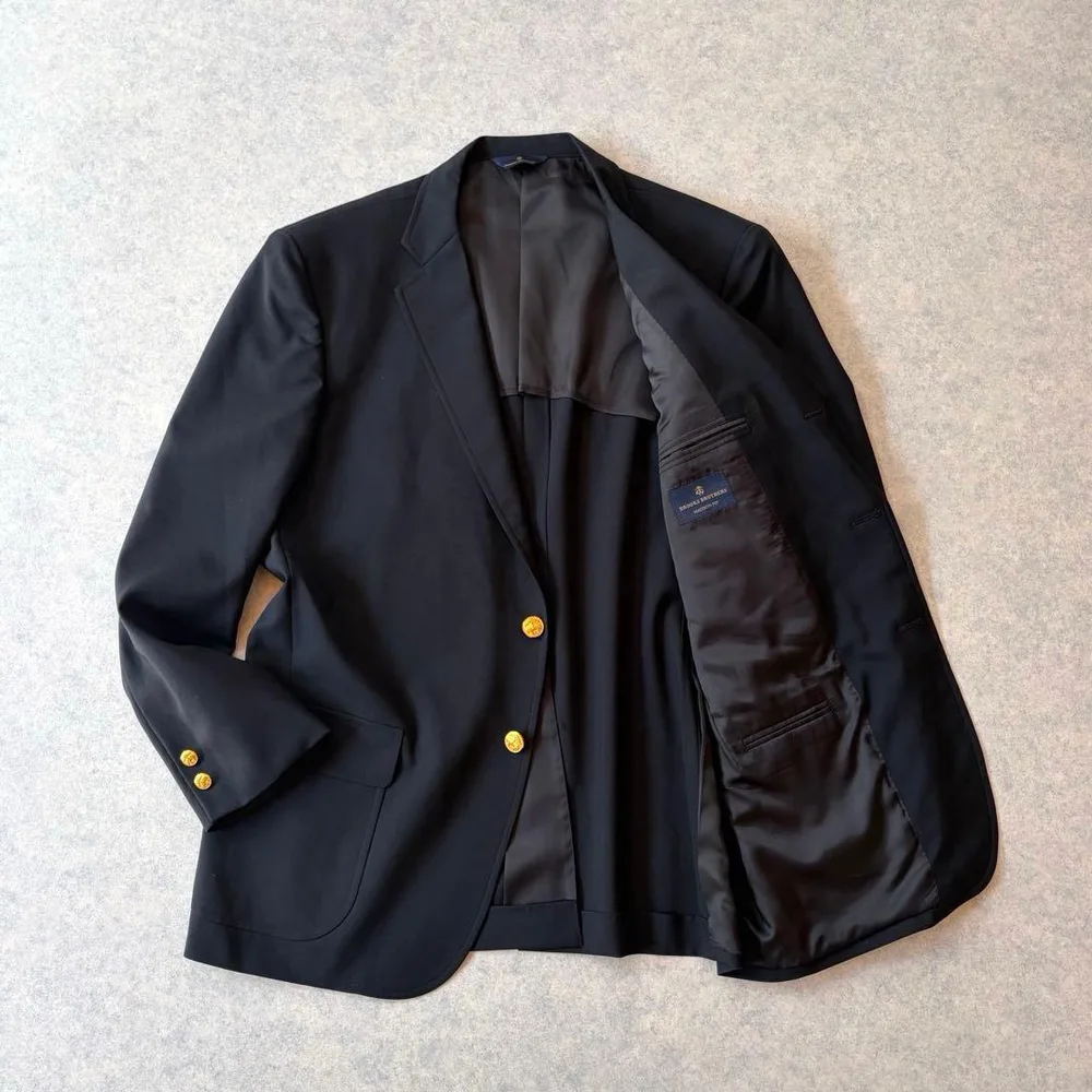 【極美品】Brooks Brothers テーラードジャケット 金ボタン 紺ブレ