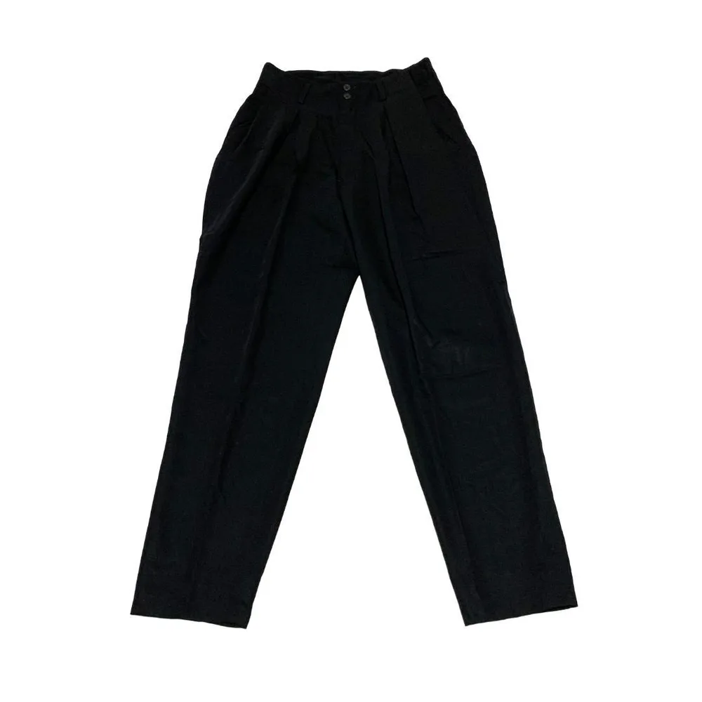 FICCE UOMO 2タック ウール スラックス 黒 L ヴィンテージ