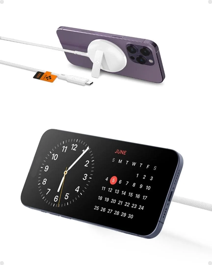 Spigen MagSafe充電器 15W 高速充電 ワイヤレス充電器 タイプC