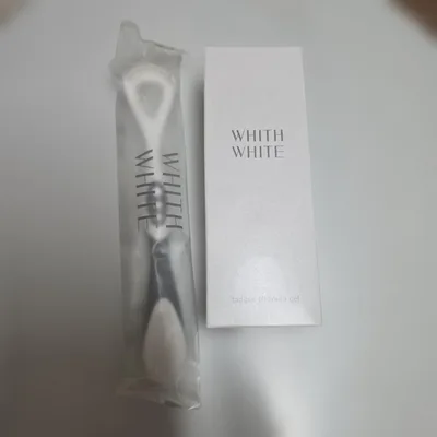 WHITH WHITE 舌磨きジェル 80g 舌ブラシセット