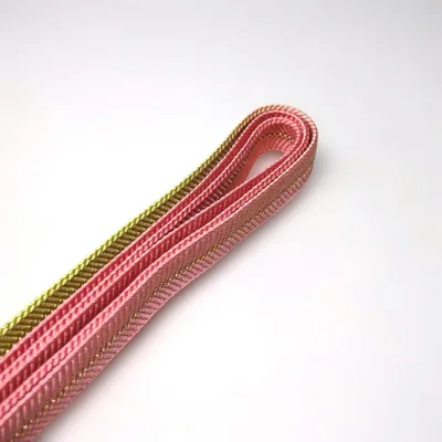 高級手組紐 帯締め ピンク ゴールド 和装小物 着物